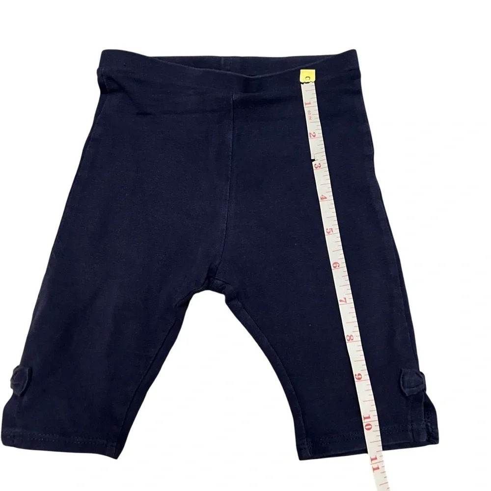 Zara| Kids Blue Elastic Waistband Cropped Leggings - Size 12-18 months
